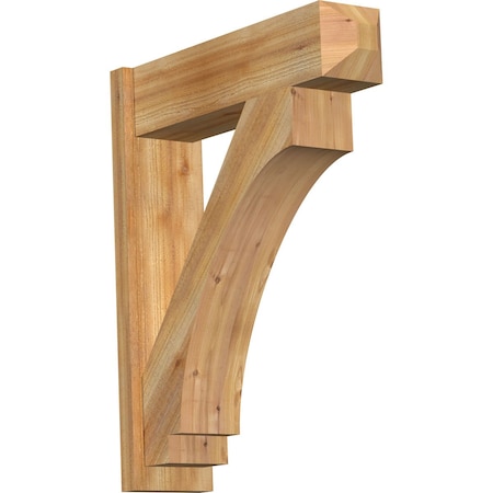 Ekena Millwork Imperial Craftsman Rough Sawn Outlooker, Western Red Cedar, 8"W x 30"D x 36"H OUT08X30X36IMP04RWR